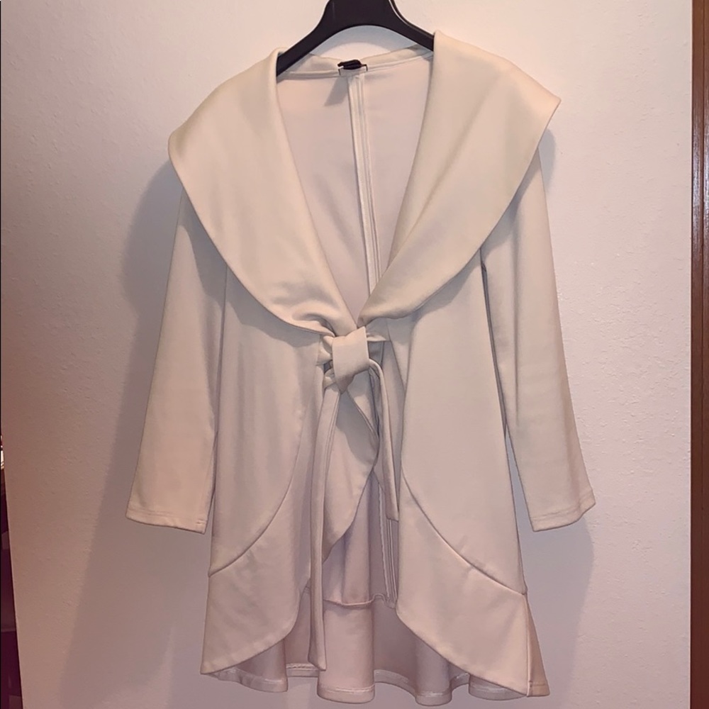 Cream colored Hey asymmetrical blazer